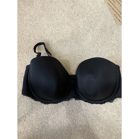 Torrid Curve Women Bra 44G Black Lace Push Up Underwire Lace Convertible - Picture 1 of 5